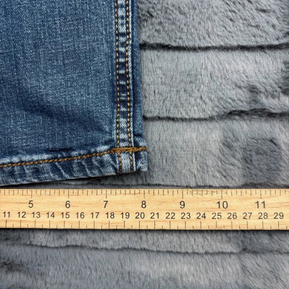 Wrangler Retro Slim Straight Jeans Mens 33x31 Medium Wash Blue Denim Pants 11594